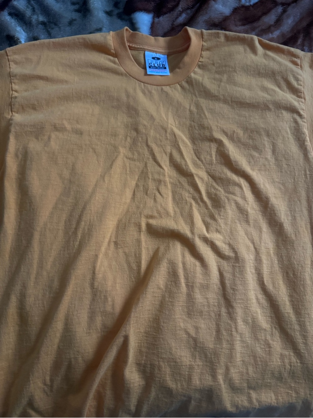 Pro Club Men’s Crew Neck T-Shirt - Mustard Yellow